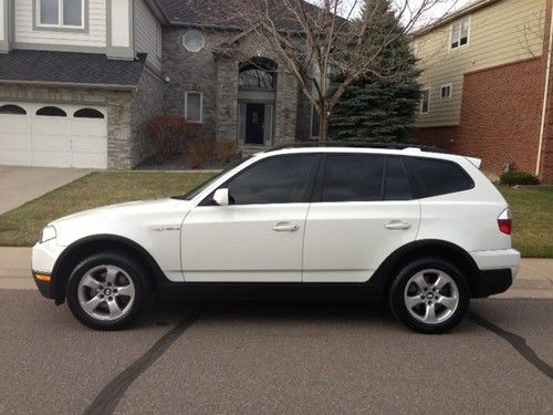 Beautiful 2008 bmw x3 3.0si - alpine white, beige leather/black interior