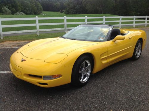 2001 corvette convertible,  low mileage car