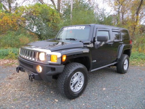 4x4 black h3 dvd tv chrome alloy wheels loaded awd 4wd dealer trade