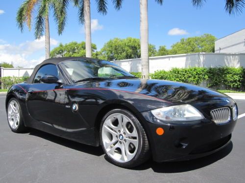 Florida super low 63k z4 3.0 roadster triple black sport power top nice!