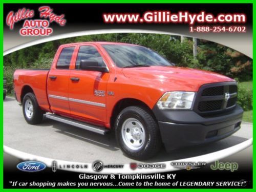 New 2013 tradesman 5.7 hemi v8 quad cab 4 door dodge towing package 2wd