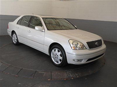 Super clean lexus ls430-navigation-crystal white-beige-loaded-great price