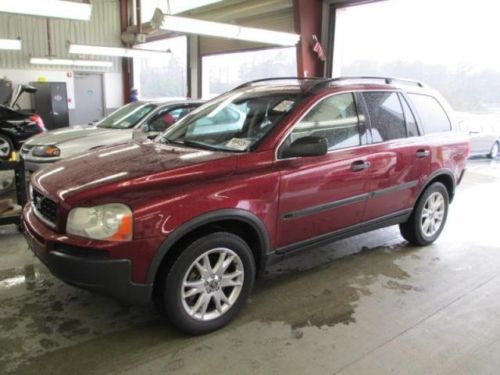 2005 volvo xc90 t6 sport utility 4-door 2.9l red exterior black leather interior