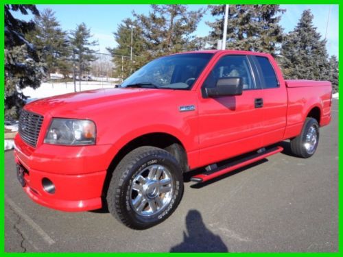 2008 ford f-150 xlt ext cab 4x4 bright red super clean v-8 auto no reserve