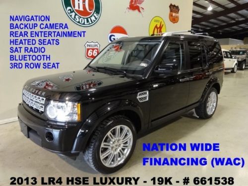 2013 lr4 hse lux,sunroof,nav,rear dvd,htd lth,logic7,3rd row,20&#039;s,19k,we finance