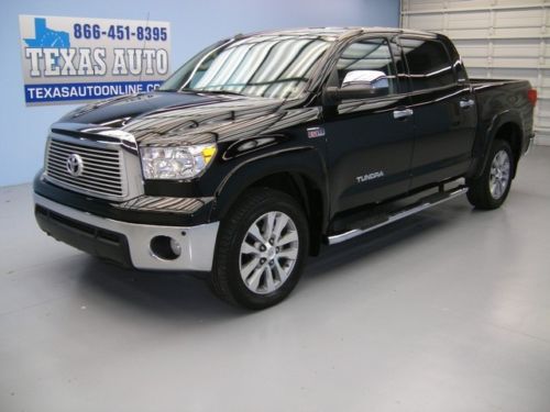 We finance!!!  2013 toyota tundra platinum crewmax 4x4 roof nav 13k texas auto