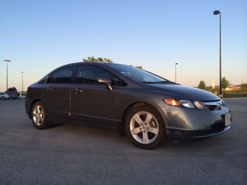 2008 honda civic lx sedan, 4-door, galaxy gray, premium sound system, clean