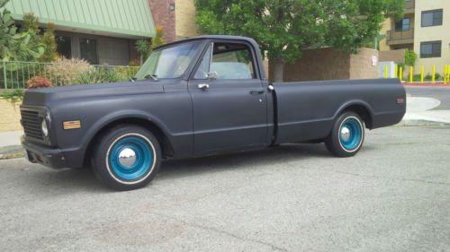 1971 chevy c10 chevrolet c-10 shop truck new 350 crate motor  rust free long bed