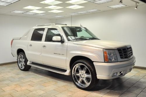 2004 cadillac escalade ext white/tan crome must see it