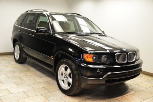 2003 bmw x5 4.4i blk/tan low miles ext warranty