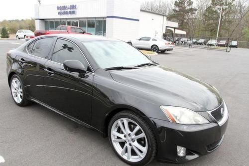 Used 2007 lexus is250 black navigation sedan 4-door 2.5l v6 rear camera luxury