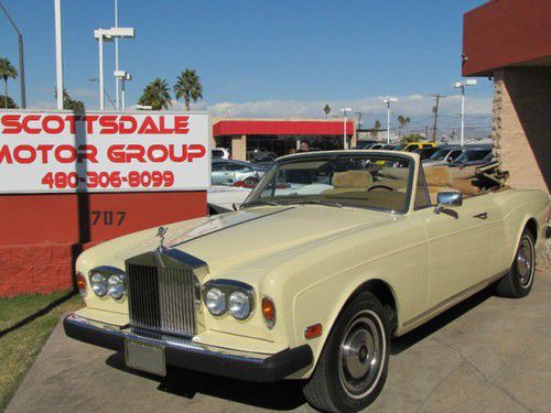 1979 rolls-royce corniche- yellow- v8 motor - convertib