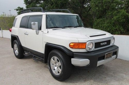 10 white black cloth back up camera 47k miles we finance texas 2wd roof rack