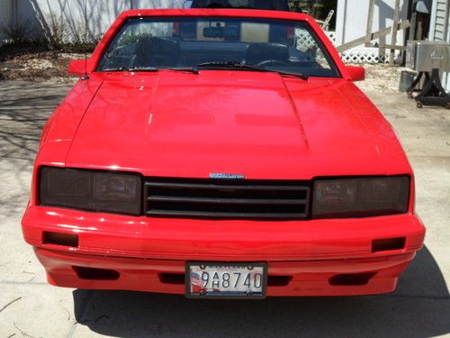 1986 asc mclaren / mercury capri / mustang convertible