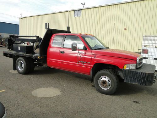 2000 dodge ram 3500 flat bed quad cab 4wd