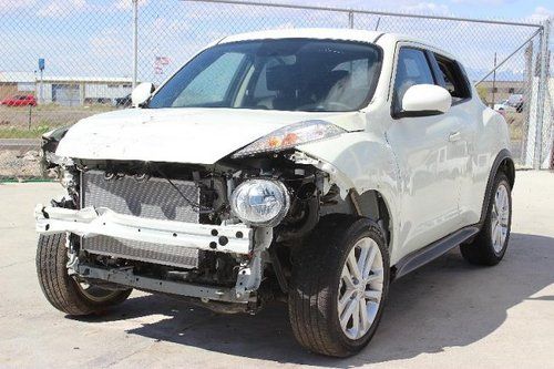 2012 nissan juke sl awd damaged rebuilder economical loaded priced to sell l@@k!