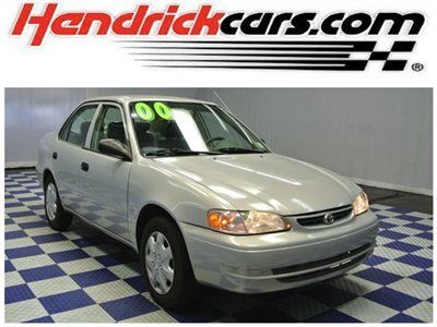 2000 toyota corolla le - auto - cloth - a/c - am/fm/cassette - manual windows