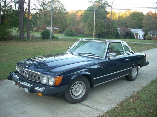 Sell used 1983 Mercedes-Benz 380SL Roadster Convertible Blue in ...