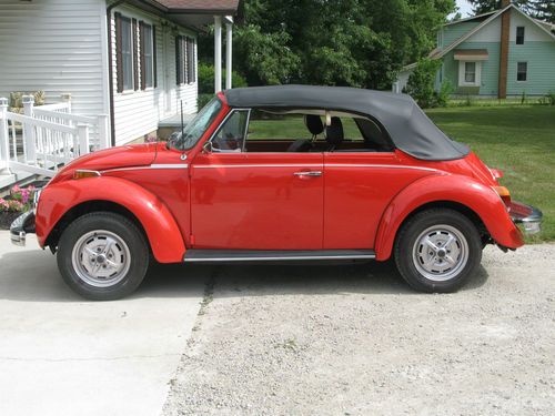 1979 karmen volkswagen super beetle convertible, excellent condition!