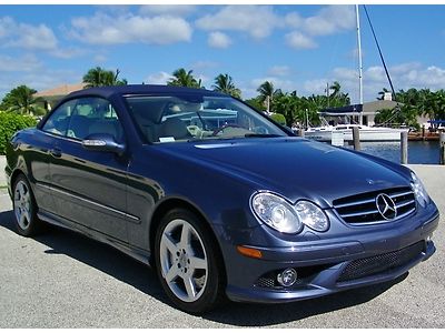 Loaded!! priced right!! mercedes clk550 conv! nav! amg! southern car! call now!!