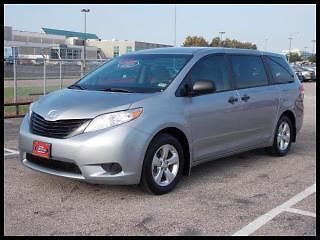 13 toyota sienna l v6 3rd row alloys traction aux 100k mile warranty certified