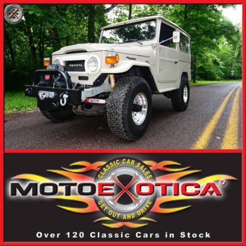 1978 toyota land cruiser fj40-nut &amp; bolt restoration-ambulance-style doors-a/c