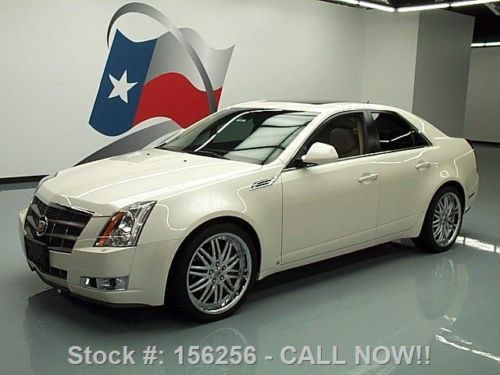 2008 cadillac cts 3.6 di sedan pano roof nav 20&#039;s 64k!! texas direct auto