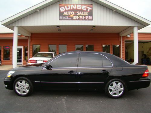 2004 lexus ls430, no reserve, black with tan leather, clean title, 95,xxx miles