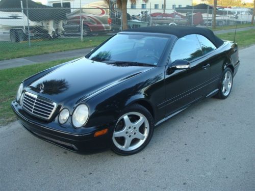 2002 mercedes benz clk430 amg premium convertible fla car  miles  no reserve