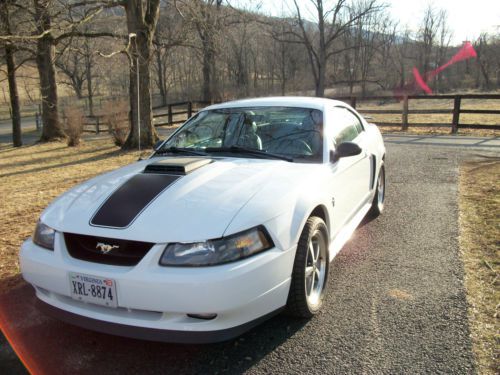 Beautiful white mustang mach 1