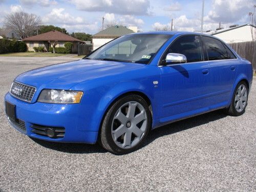 S4 quattro 4.2l v8 awd recaro nogaro blue muscle car xenon sunroof sueded lthr