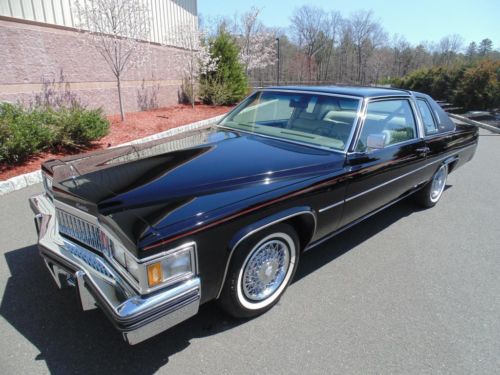 1978 cadillac coupe deville black/tan leather 19k original miles !!!