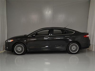 2013 ford fusion titanium tuxedo black / charcoal  navigation  sunroof