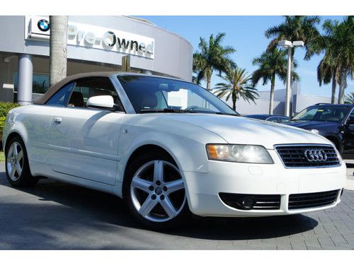 2005 audi a4 1.8 cabriolet,clean carfax,records,florida