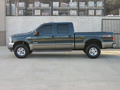 2004 05 06 ford f350 f250 lariat crew cab 4x4 turbo diesel non smoker no reserve