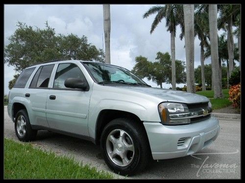 08 trailblazer lt! unique blue leather, clean carfax, sport wheels, sunroof, fl