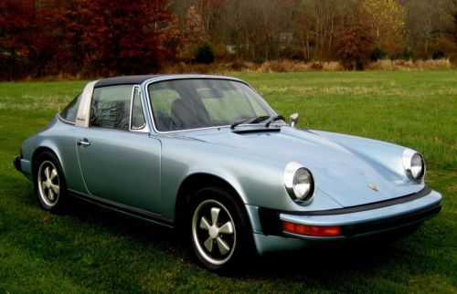 Targa,stunning silver blue metallic/navy int.,2.7l fuel injected,75k,rare ac,exc