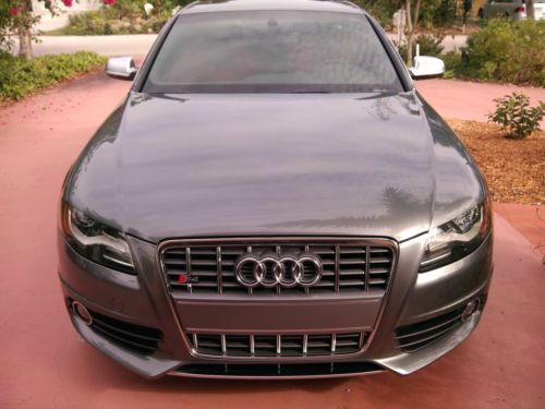 2012 audi s4 premium plus monsoon gray automatic florida warranty garage-kept