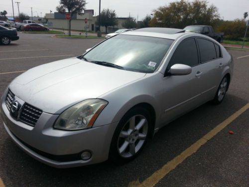 2004 nissan maxima silver sunroof v6 leather