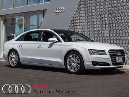 2014 audi a8 l white premium driver assistance cold weather 4.0t tdi