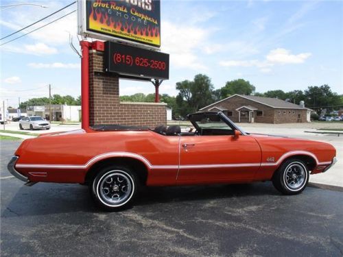 1972 olds 442 convertible w/ hurst his &amp; hers shifter original 455ci v8 flame