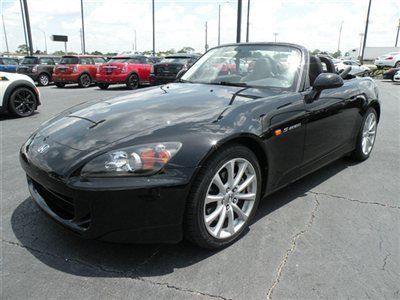 2007 honda s2000 convertible black/black manual transmission export ok  *fl