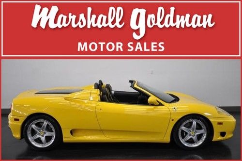 2004 ferrari 360 spider f1 yellow/black only 5700 miles