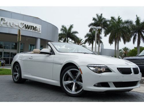 2010 bmw 650i convertible,bmw,certified pre owned,1 owner,clean carfax,florida!!