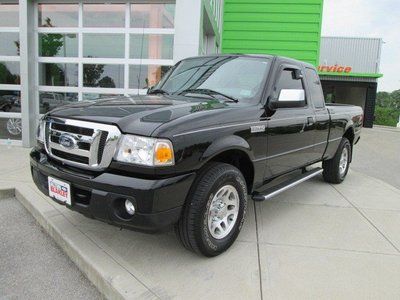 Black ranger xlt 4wd 4x4 truck auto v6 clear title we finance great mpg 4 door