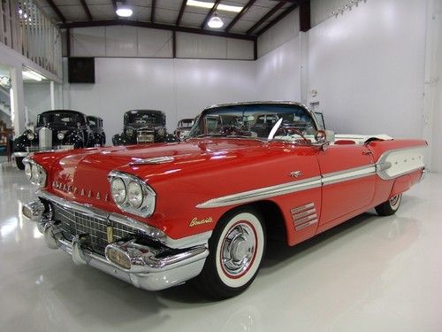 1958 pontiac bonneville convertible, tri-power 370 ci v8, only 58,178 miles!