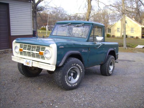 1968 , 68 bronco half cab , 289 3 speed  runs great!!