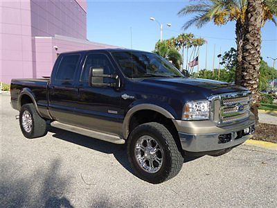 Lifted srw crew diesel 4x4 king ranch heated seats 20s alloys xnice truck fl