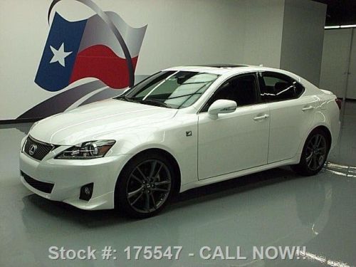 2012 lexus is250 f-sport sunroof sunroof htd seats 17k texas direct auto