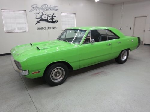 1970 dodge dart 340  / 4 spd.&#034;swinger&#034; fresh &#034;lime green&#034; black int. #&#039;s match